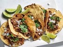 Tacos with pork meat