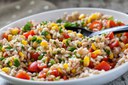 barley with tomatoes and feta cheese