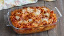 BAKED PASTA WITH MEATBALL AND ASIAGO CHEESE