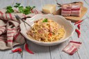 molisana style pasta with bacon 