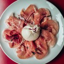 RAW HAM AND MOZZARELLA