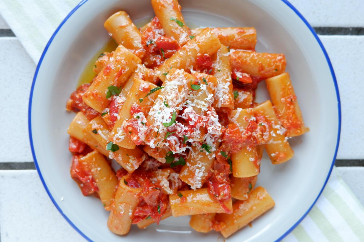 pasta with pepper and ricotta cheese — Plone site