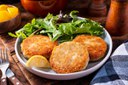 squid burger with lime and coriander mayonnaise